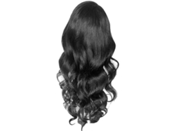 Peruca Longa e Ondulada, Peruca Afro com Cachos, Peruca com Frente de Renda para Mulheres. TAISHENGDA