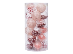 Conjunto de 24 Bolas de Natal de 6cm com Pintura em Pet LAXISCREED