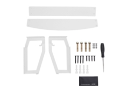 Suporte Mali de parede em aço inox para Sonos Five, fixação forte, segura, branco
