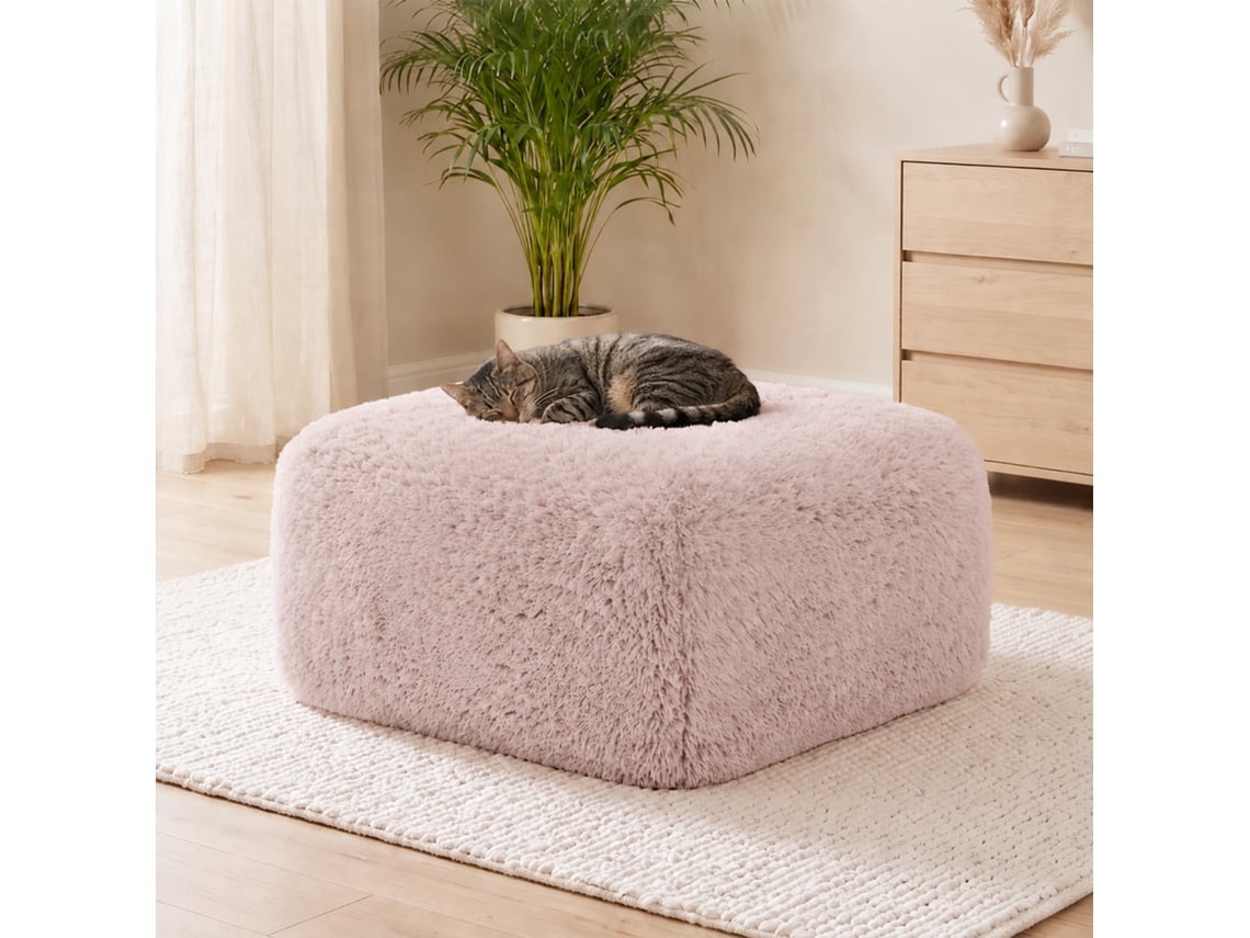Aviana Ottoman Plush Fabric - Rosa