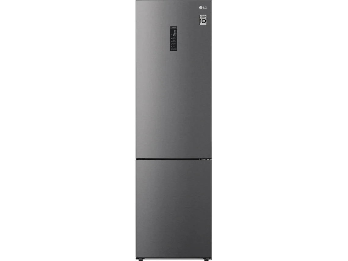 Frigorífico Combinado LG GBP62DSXCC (No Frost - 203 cm - 384 L - Cinzento)