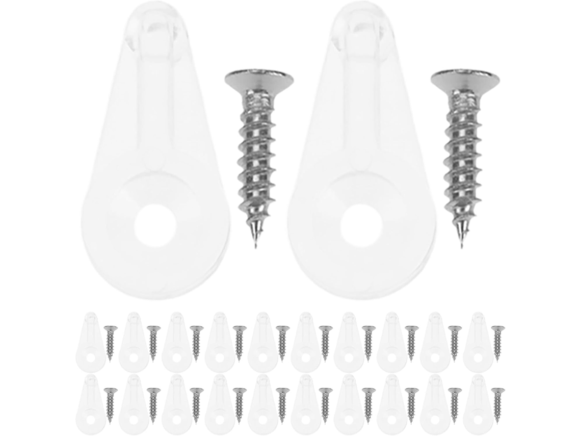 Conjunto De 120 Presilhas Vidro 4-5mm, Fixadores Plásticos Para Portas