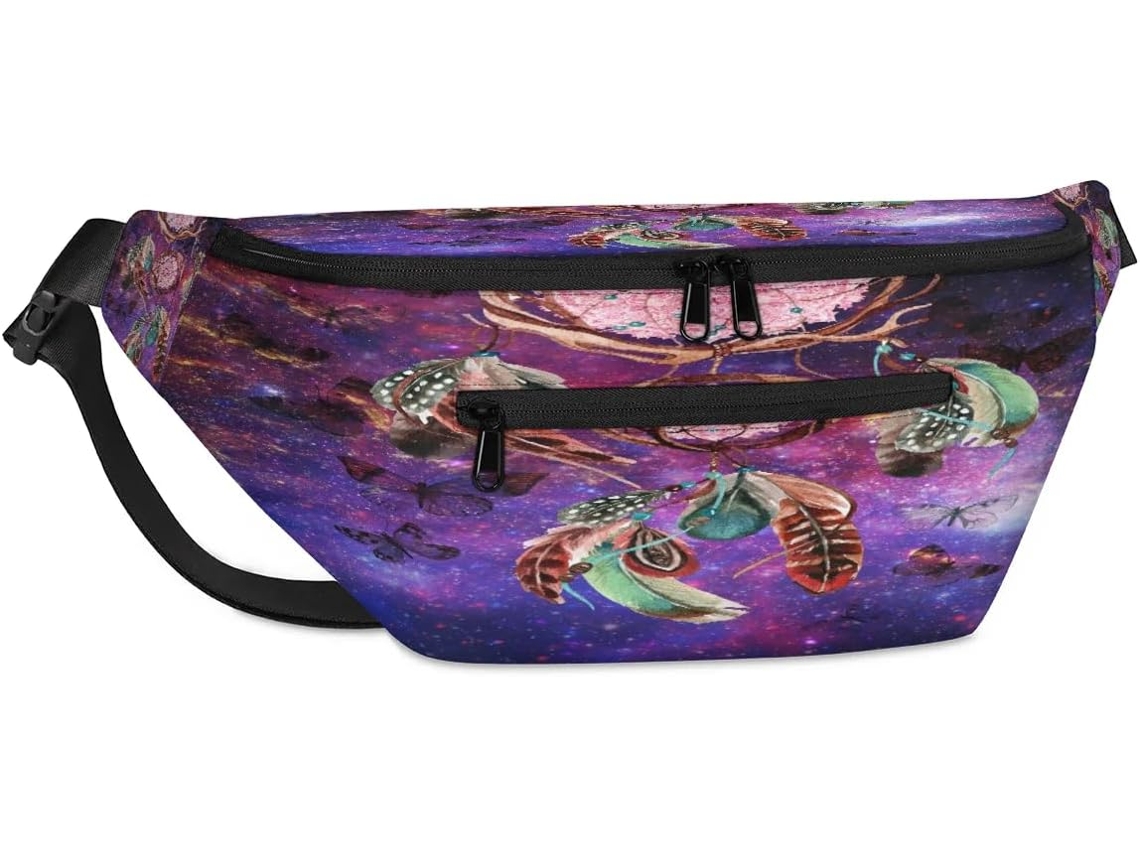 Bolsa de Ombro Unissex Tropicallife Galaxy Dream Catcher 38 X 25 9 X 19 Cm