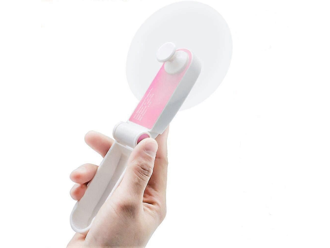 Mini Ventilador De Mão Elétrico, Recarregável, Portátil, Dobrável, Alimentado Por Usb, Pequeno, A Bateria