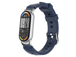 Bracelete para Xiaomi Smart Band 10/9/8 Silicone 3d Textura de Diamante Azul Marinho XIAOMOYU