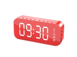 Despertador Duplo com Alto falante Bluetooth, Despertador Bluetooth Sem Fio Portátil com Rádio Fm, Tela Ultra Grande Hd, Adequado para Crian EHSTMIND
