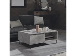 Vidaxl Mesa De Centro 90x60x35 Cm Derivados Madeira Cinzento Cimento