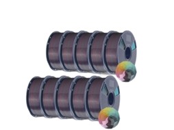 Filamento Para Impressora 3d, Material Pla, Opções De Cores Dupla E Tripla, Rd Am Gn Bk
