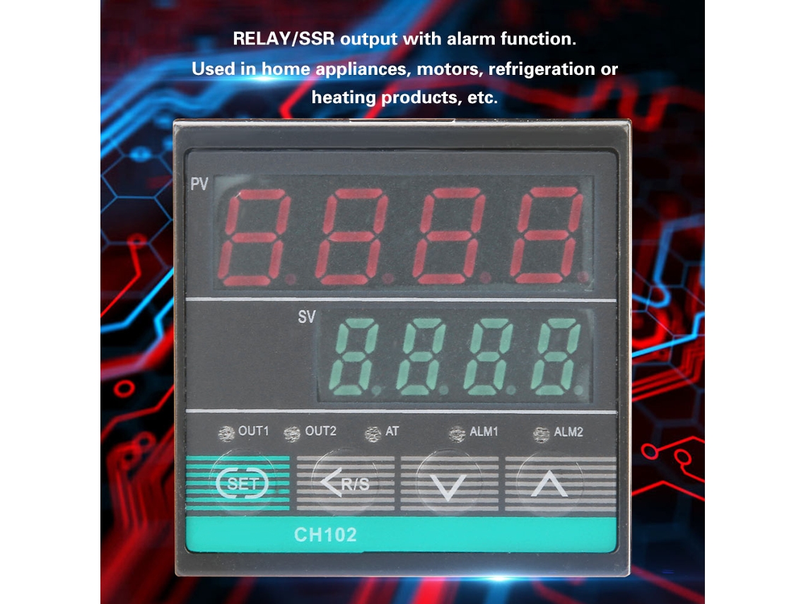 Controlador de Temperatura com Relé Ssr e Alarme