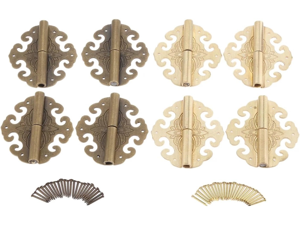 1 Dobradiça De Latão Para Gaveta, Porta Ou Armário, 60x 55mm, Bronze Antigo, Para Caixas De Joias, Ferragens Decorativas