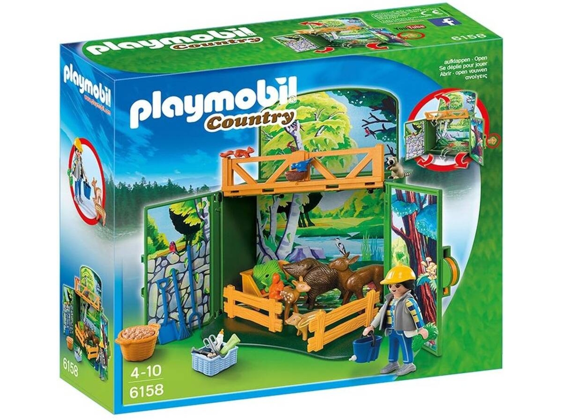 PLAYMOBIL Country: Cofre Animais do Bosque - 6158 (Idade mínima: 4)