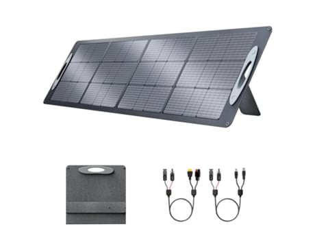 Painel Solar Portátil Dobrável 200w Vdl Monocristalino 20v Alta Eficiência 23.5 Impermeável Ip67 Com Suporte Ajustável E Saída Mc4 Vdl Power