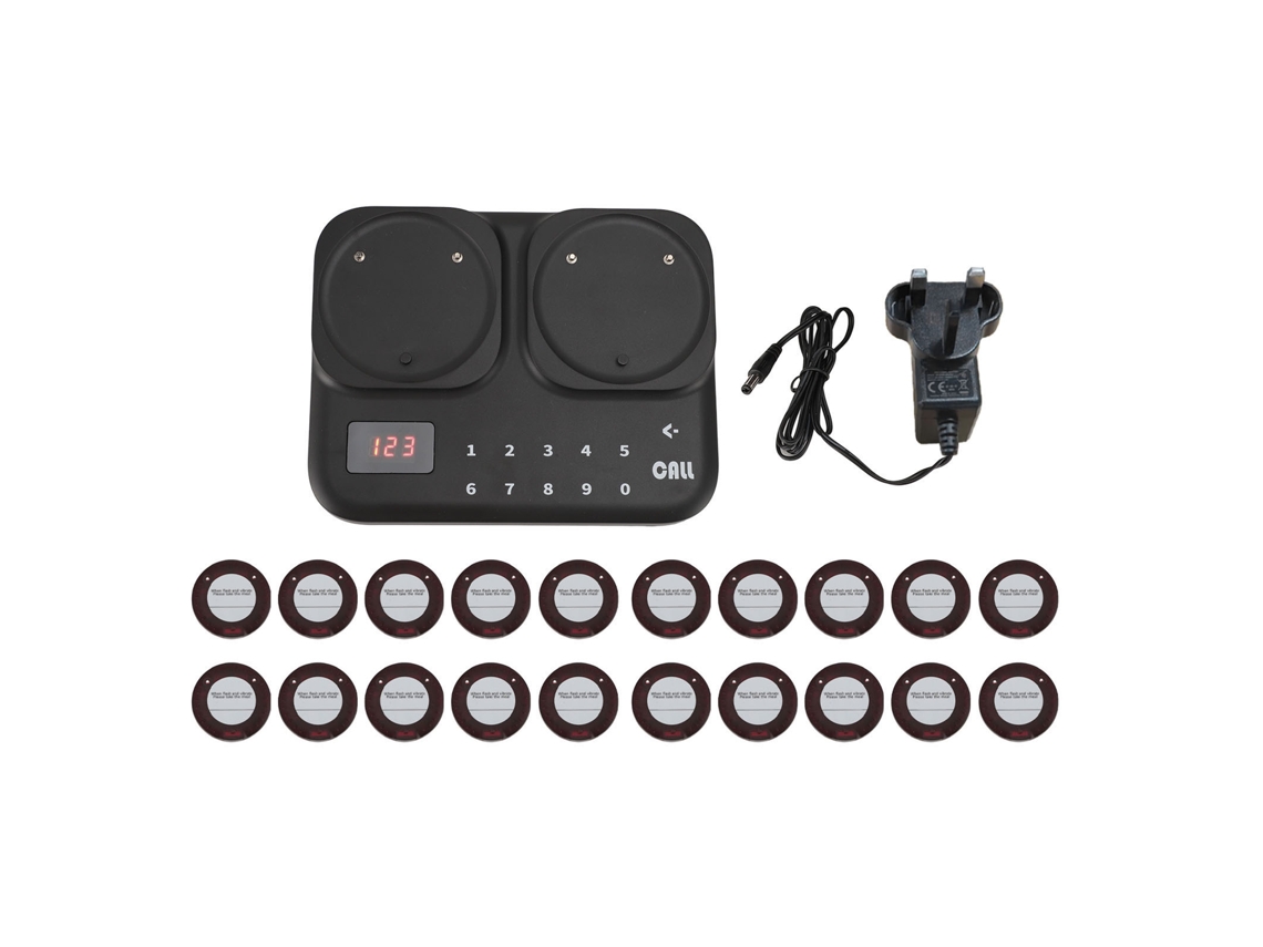 Sistema De Pager Sem Fio 20 Beepers Para Restaurante