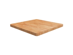 Vidaxl Tampo Mesa Quadrado 70x70x4 Cm Carvalho Tratado Castanho-claro
