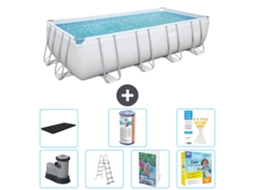 Bestway Piscina Bestway Power Steel Retangular - 549x274x122 Cm - 8-peças S572