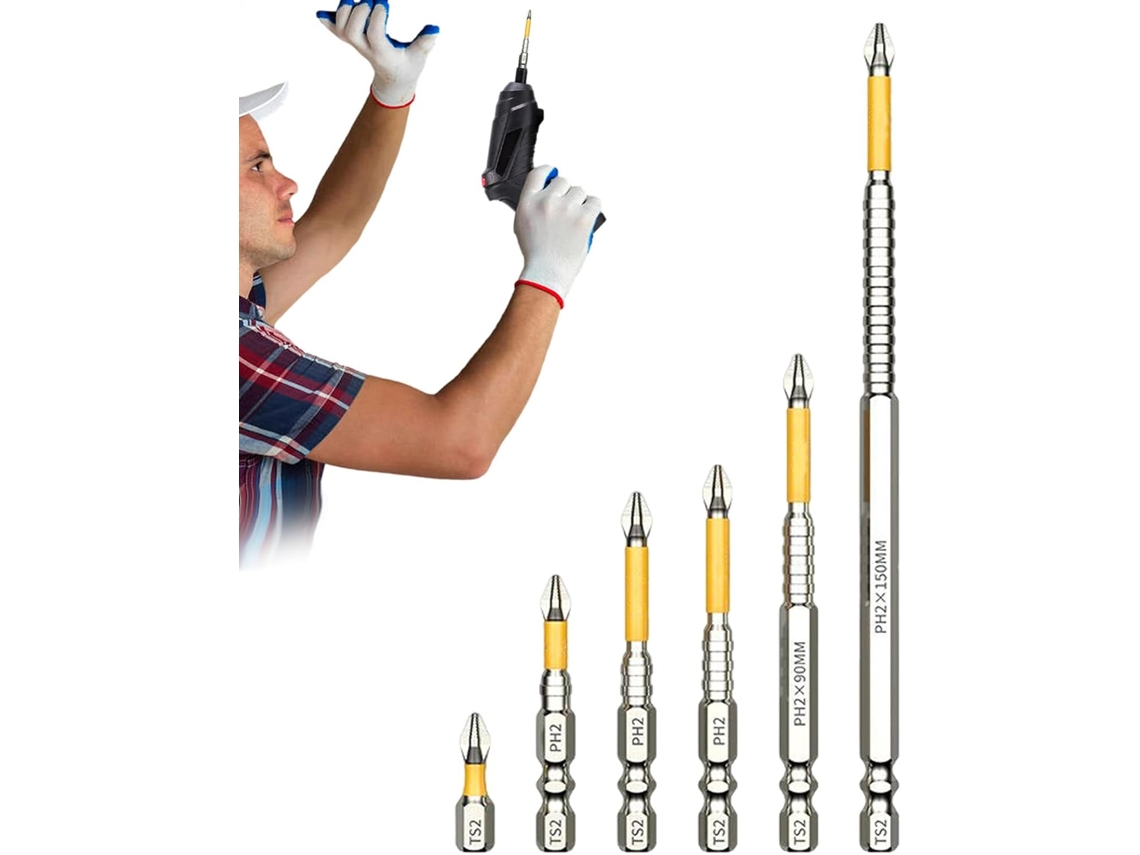 Conjunto De 6 Brocas Antiderrapantes Para Parafusadeira K5