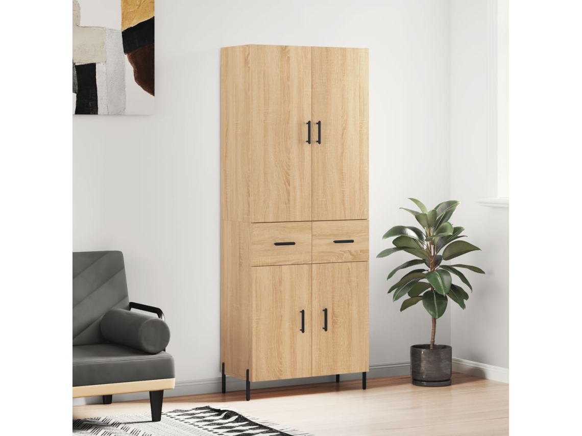 Highboard, Highboards Vidaxl Marrom Madeira Processada (n/a)