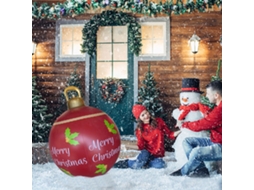Bola Decorada Inflável de Decorações de Natal 60Cm