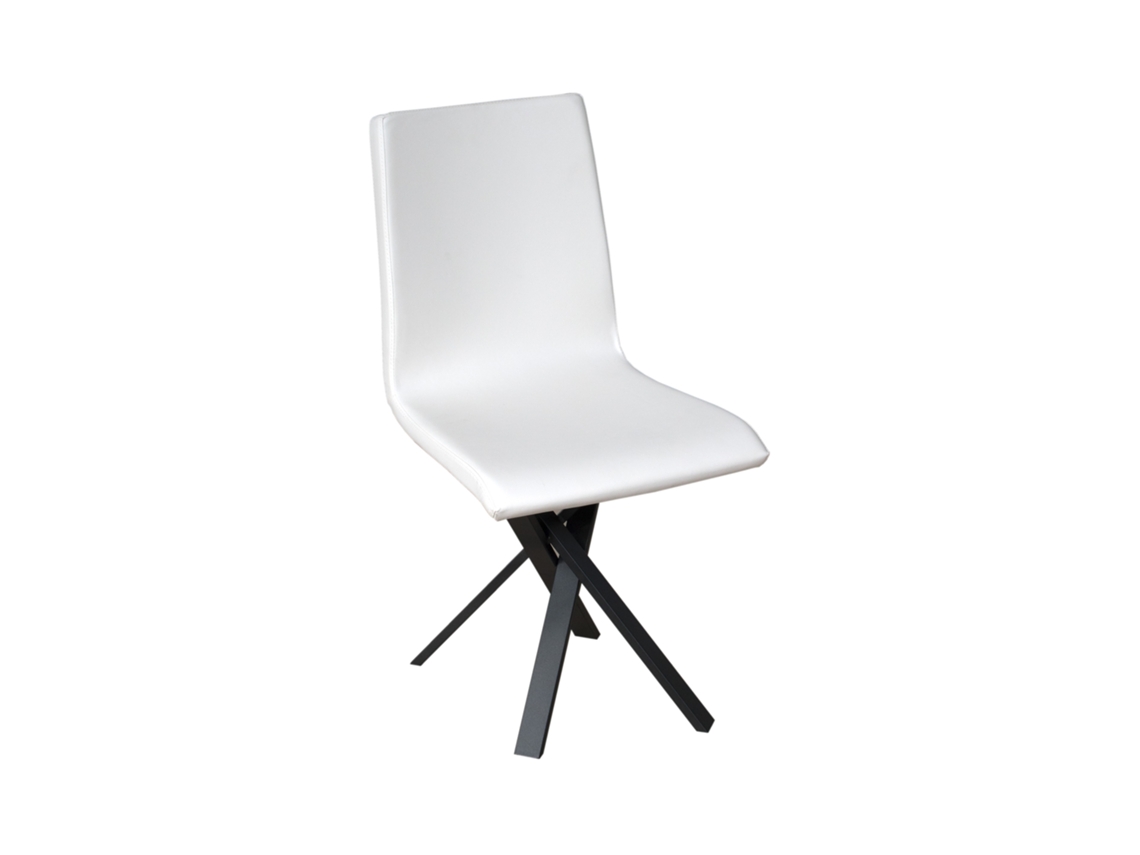 Cadeira Aury com Almofada para Pernas Antracite Branco 01