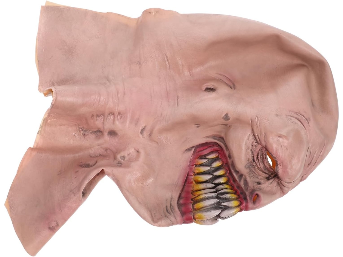 Rosto Maligno Realista Para Acessório De Cosplay De Halloween, Demônios Horripilantes Em Látex.