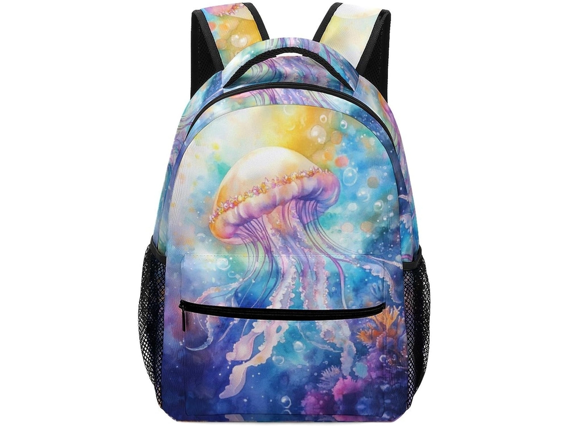 Lindas Mochilas Com Estampa De Água-viva, Escolares Infantis, Animais Marinhos, Bolsas Viagem, Para