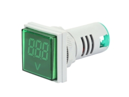 Voltímetro Led Digital Display Luz Indicadora Medidor Tensão Ca Verde