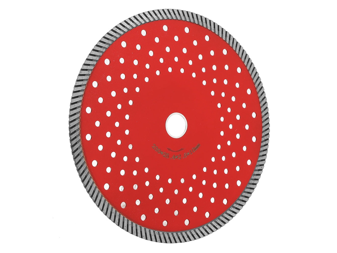Disco De Corte Diamante Hoja De Sierra Circular Rueda Roja Multifunción Para Concreto Granito Mármol 230mm