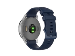 Pulseira De Relógio Lurelia Para Garmin Active Small Plaid Silicone Azul Marinho