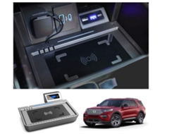 Carregador Carro Sem Rápido Ford Explorer Carregamento Porta Usb YIZHOOD Preto