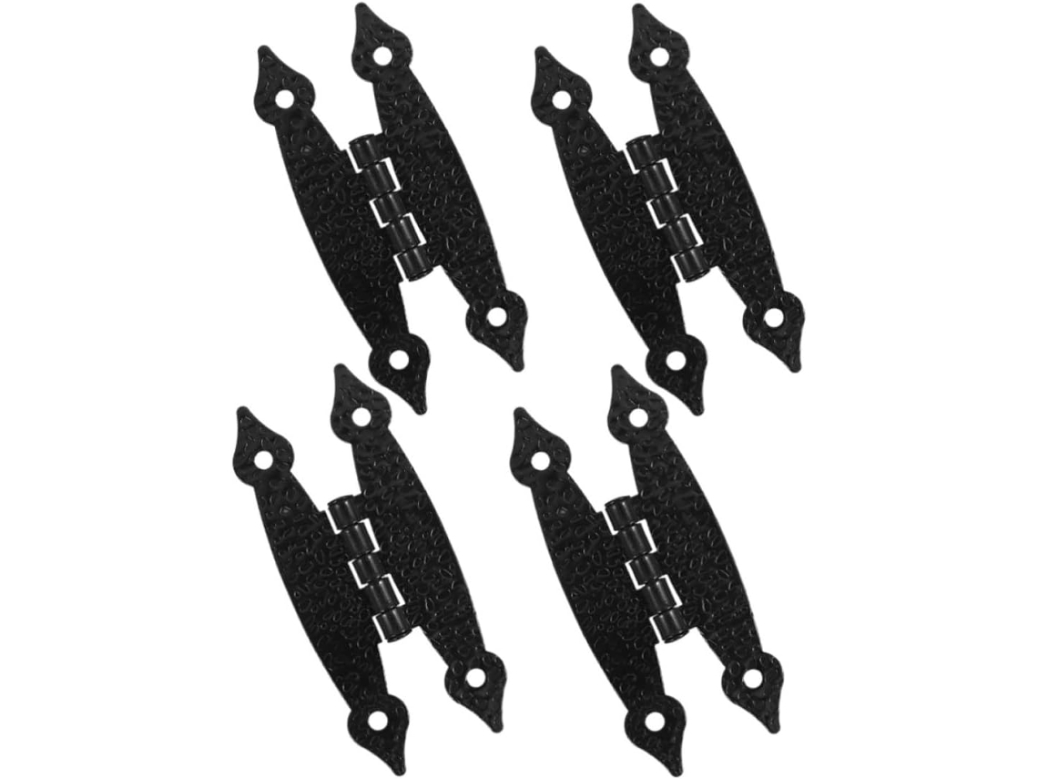 Dobradiças Para Armários, Conjunto De 4 Peças, 3, 5 Polegadas, Ferro Reforçado, Estilo Borboleta, Para Armários De