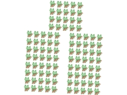 100 Alfinetes Decorativos Multifuncionais Em Formato De Sapo E