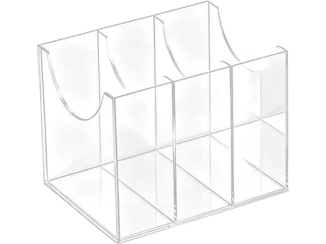 Caixa Organizadora Transparente Em Acrílico Para Cintos, Com Vários Compartimentos Para Acessórios Domésticos