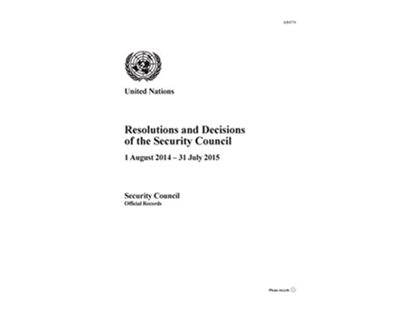 Livro Resolutions and decisions of the Security Council de Department Of General Assembly And Confe (Inglês)