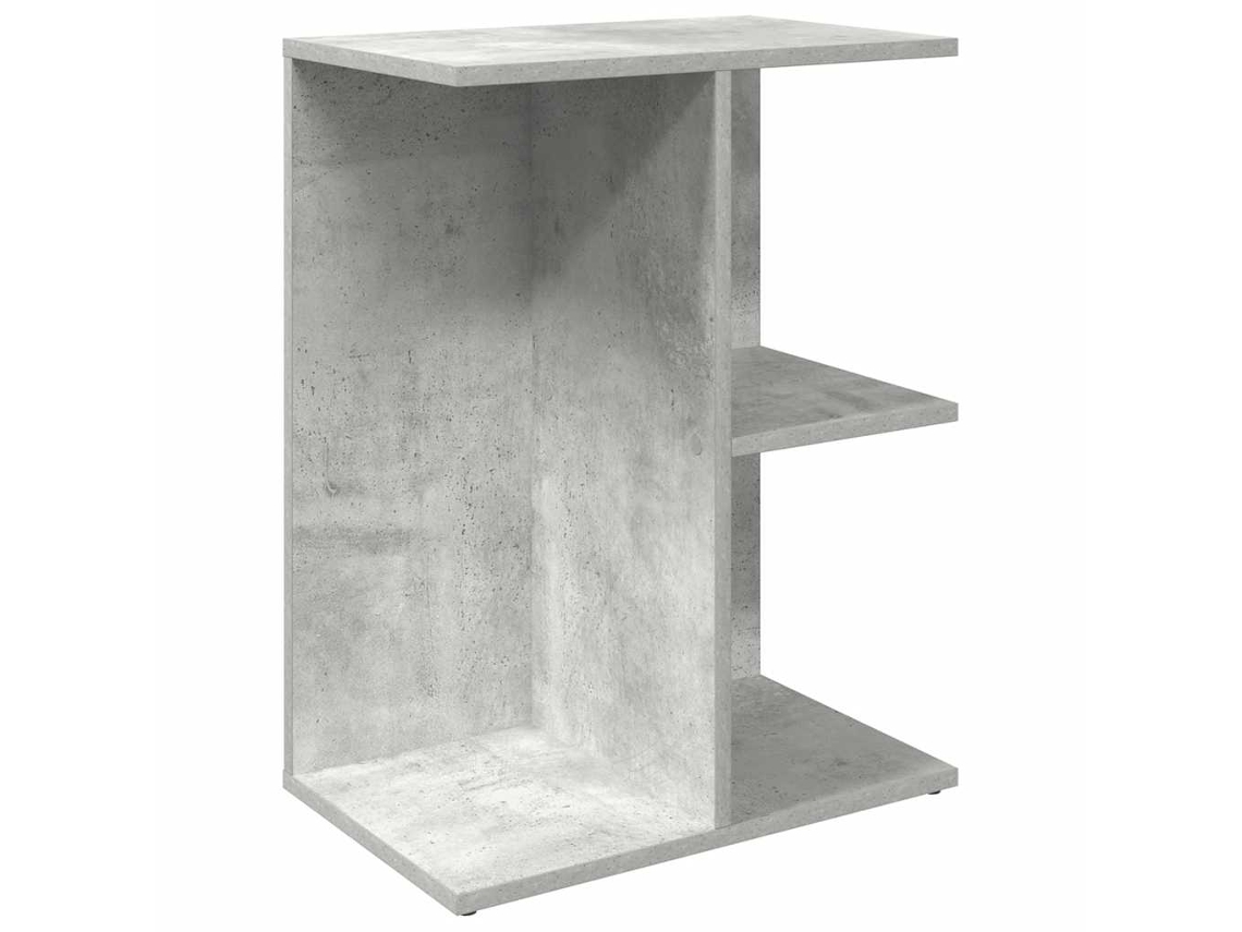 Bedside Table, Bedside Tables Vidaxl Cinzeto Madeira Processada (n/a)