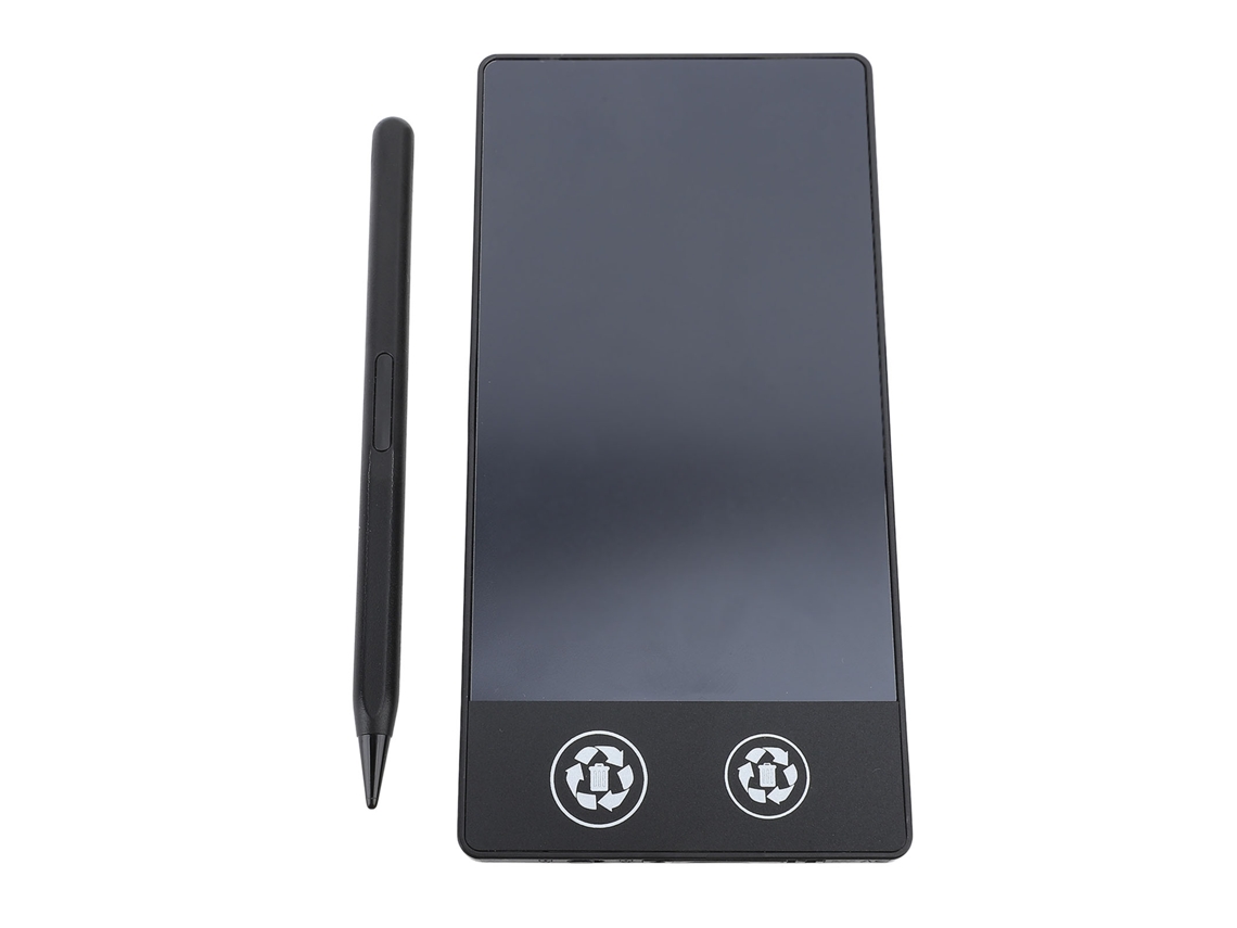 Tablet de escrita LCD 6.5 polegadas, reutilizável, bloco de desenho eletrônico para crianças e adultos S/MARCA