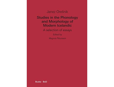 Livro Studies in the Phonology and Morphology of Modern Icelandic de Janez Oresnik (Inglês)