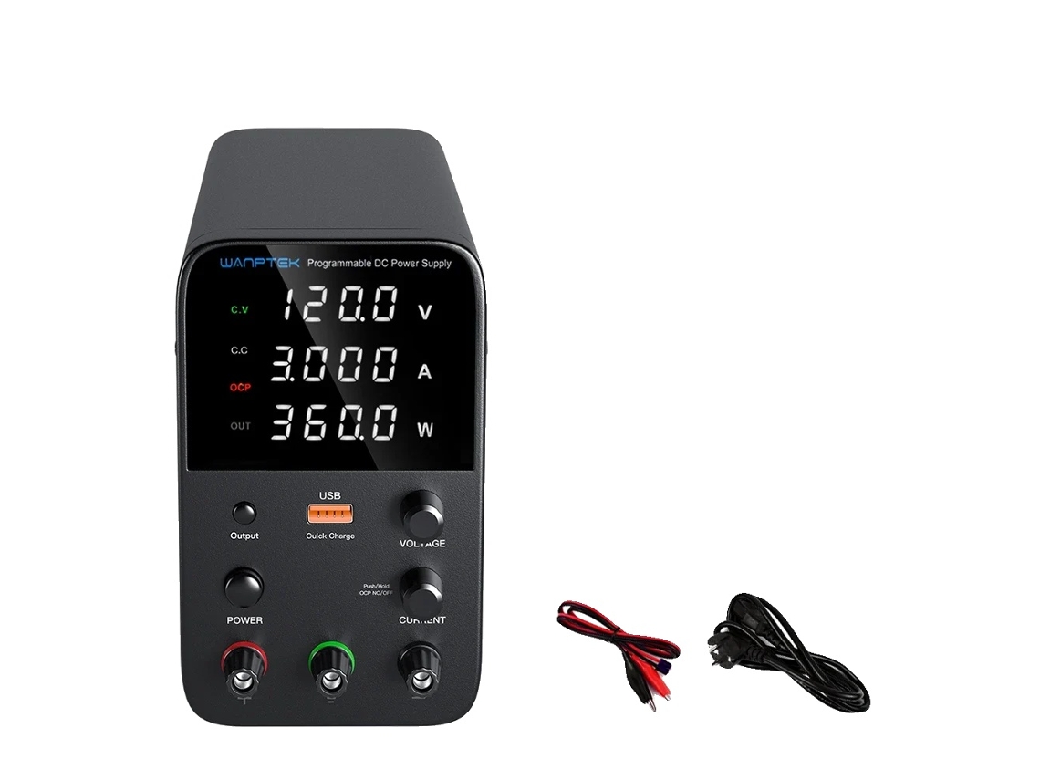 Fonte De Alimentação De Laboratório, 30v 10a, Proteção Ocp, Wps1203h 120v 3a