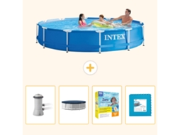 Intex Piscina Com Estrutura Redonda - 366x76 Cm - 5-peças S218