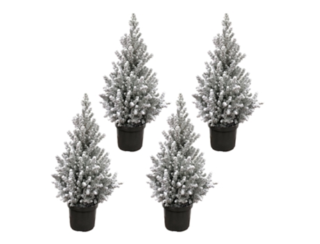 Pacote de Árvore de Natal Picea 4 Peças 60 Cm EVERSPRING