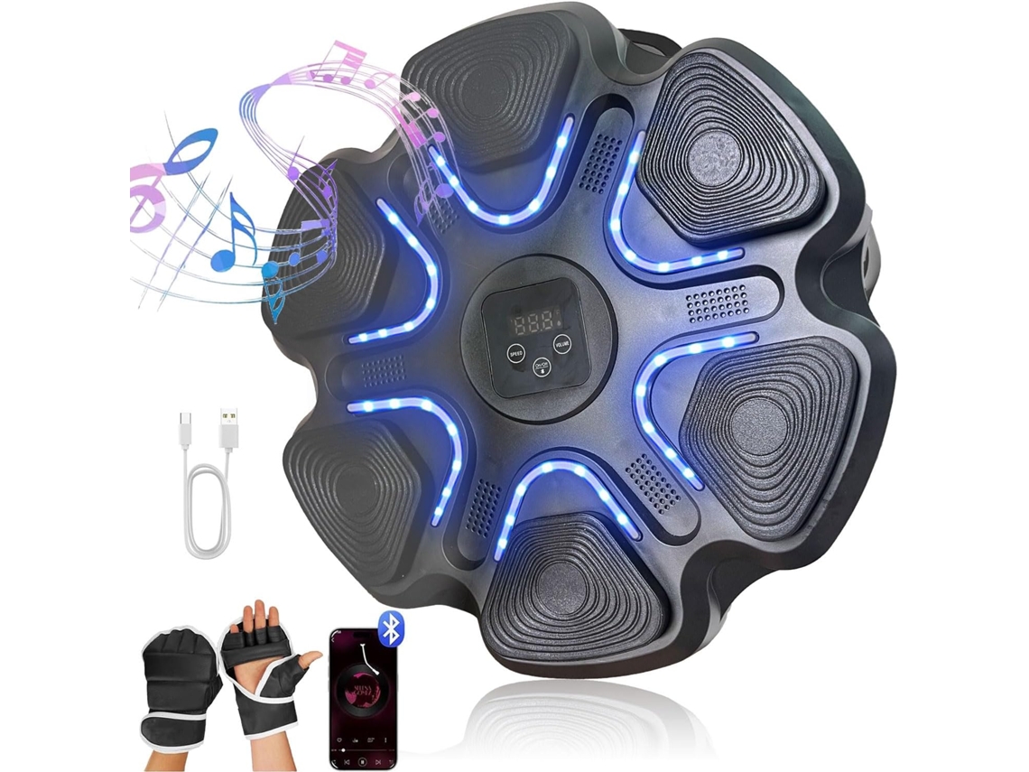 Máquina De Boxe Musical, Treinamento Eletrônico De Boxe, Máquina De Treinamento Inteligente Com Música E Led. Aquaforge