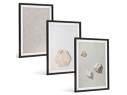 Conjunto De Pinturas Texturas De Areia Boho Vibrantes Espelharte (3 Peças 40x60 Cm)