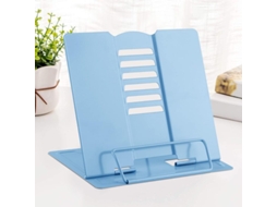 Soporte De Livros Ajustável Para Textos Metal Leve Plegável Com 6 Posições Para Cozinha, Escritório, Escola