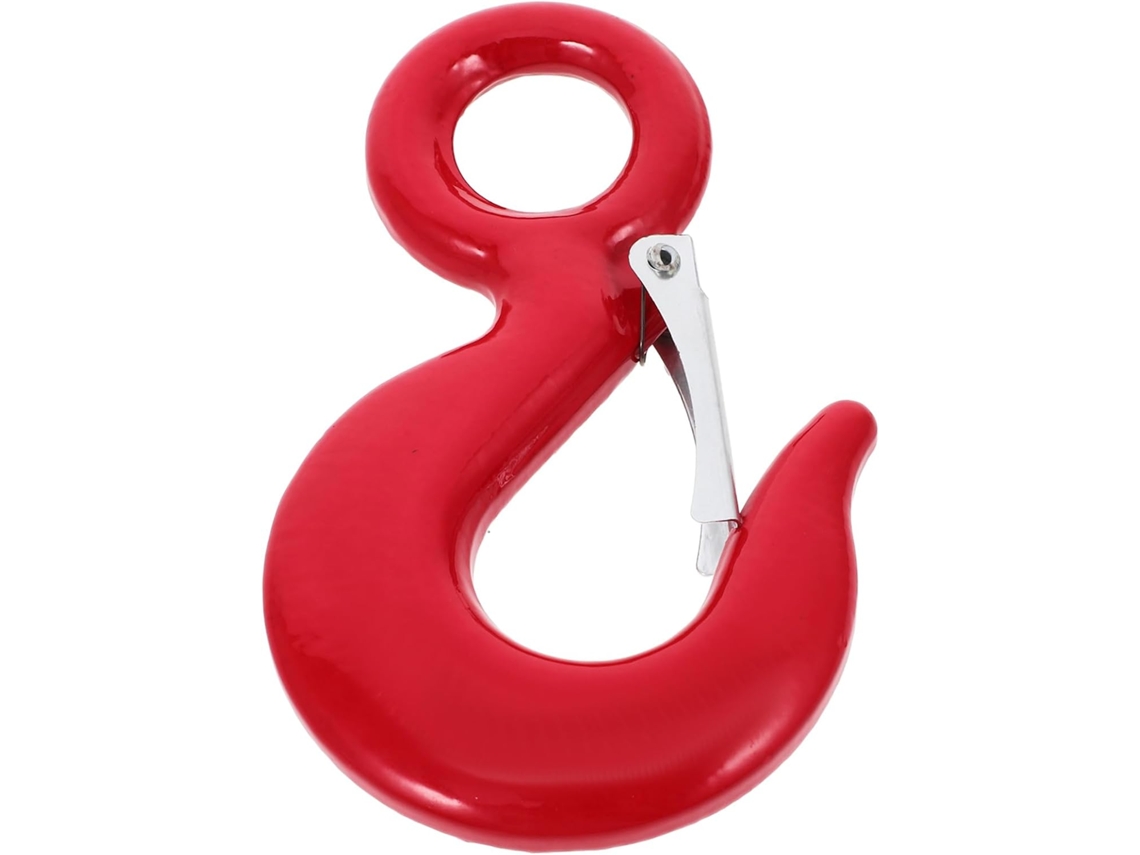Gancho De Elevação 2 Toneladas Para Cabo Aço, Aço Liga Vermelho