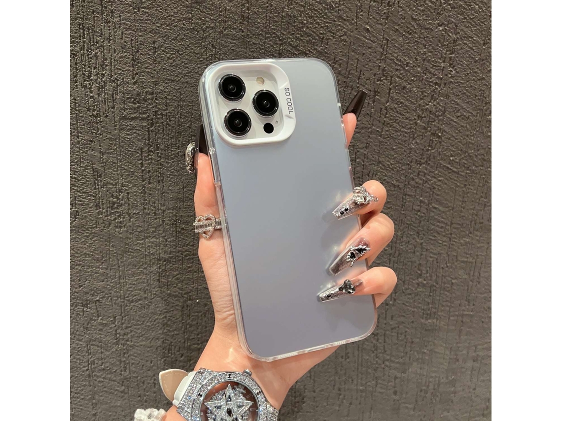 Conjunto De 2 Capas Para Iphone 17 Air, Brancas, Foscas, Dupla Camada, Prateadas.