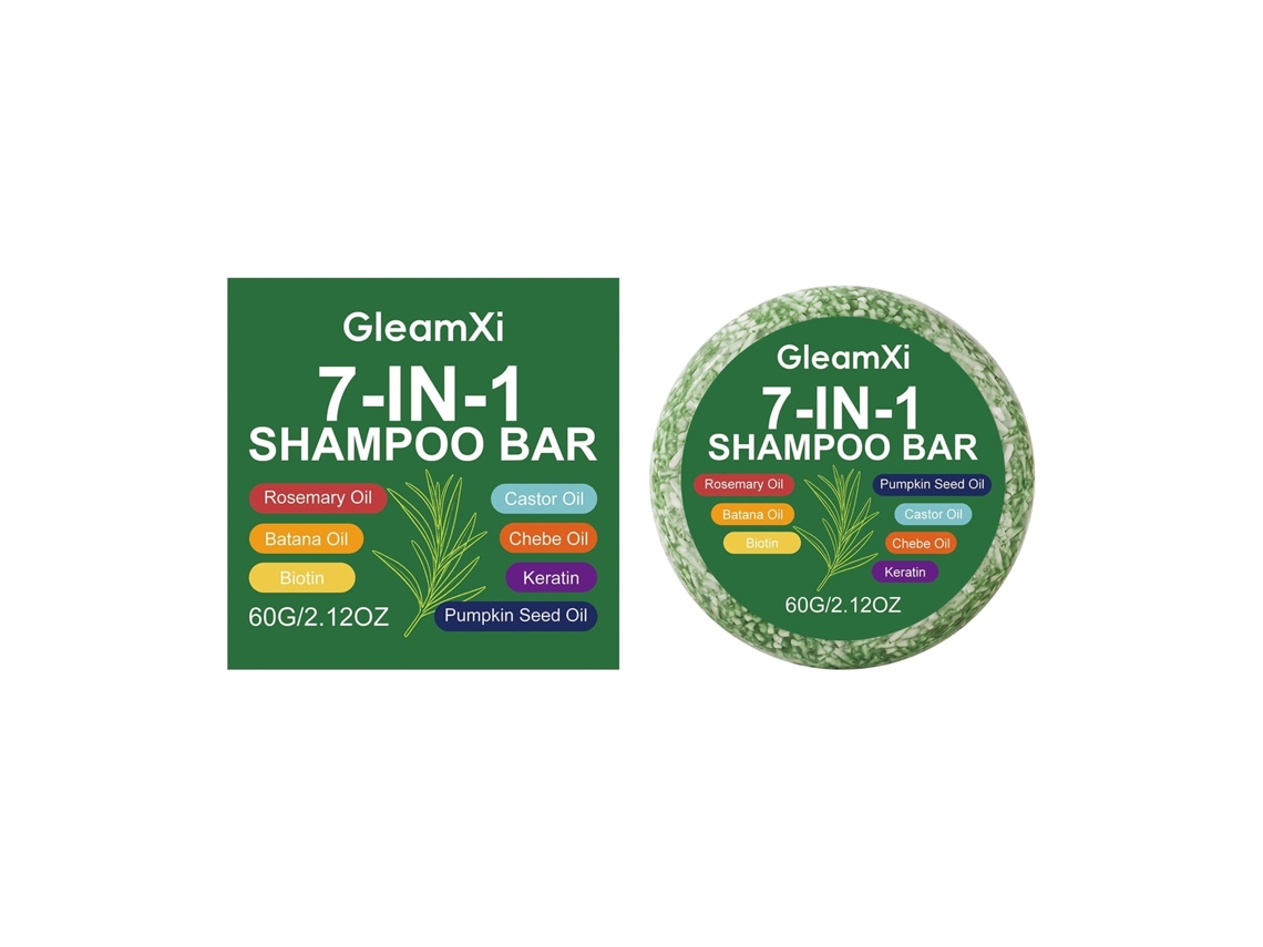 Gleamxi Barra de Shampoo para Couro Cabeludo, Limpeza Suave e Volume Diário LAXISCREED
