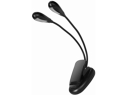 Luminária De Leitura Flexível Com Clipe, Recarregável Via Usb, Com 14 Leds, 2 Temperaturas De Cor, Para Proteção Ocular