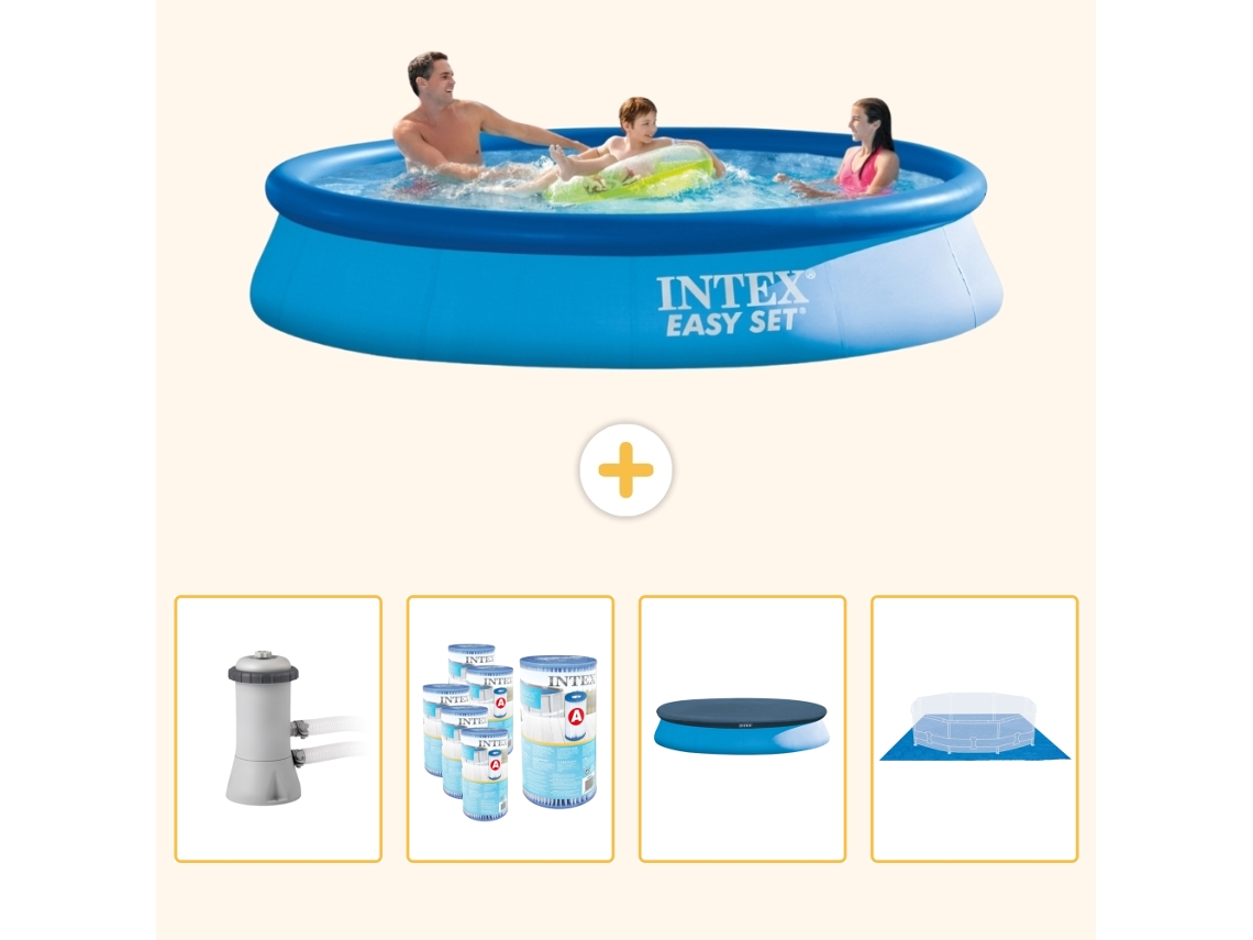 Intex Piscina Easy Set Redonda - 366x76 Cm - 5-peças Scb88