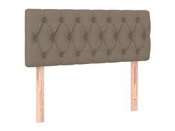 Cabeceira de Cama Tecido Cinzento Acastanhado MAISON EXCLUSIVE (100x7x78 cm)