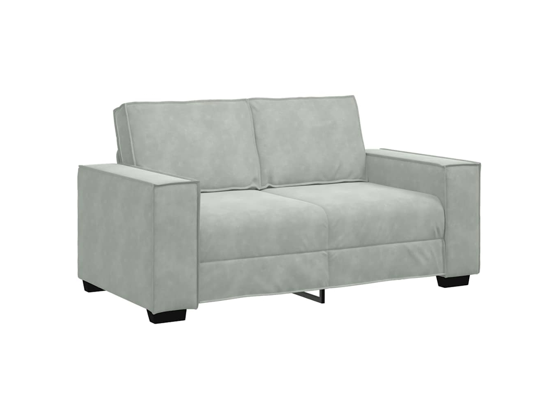 2-seater Sofa, 2-seater Sofas Vidaxl Cinzeto Veludo (n/a)