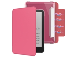 Capa Magnética Para Kindle Paperwhite (modelo De 2024) De 7 Polegadas Vermelho Hexinyigjly (12ª Geração)